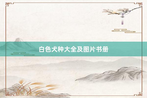 白色犬种大全及图片书册